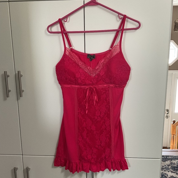 VTG Hot Pink Mini Dress/Baby Doll  by Digital Clothing - Medium - Picture 1 of 4